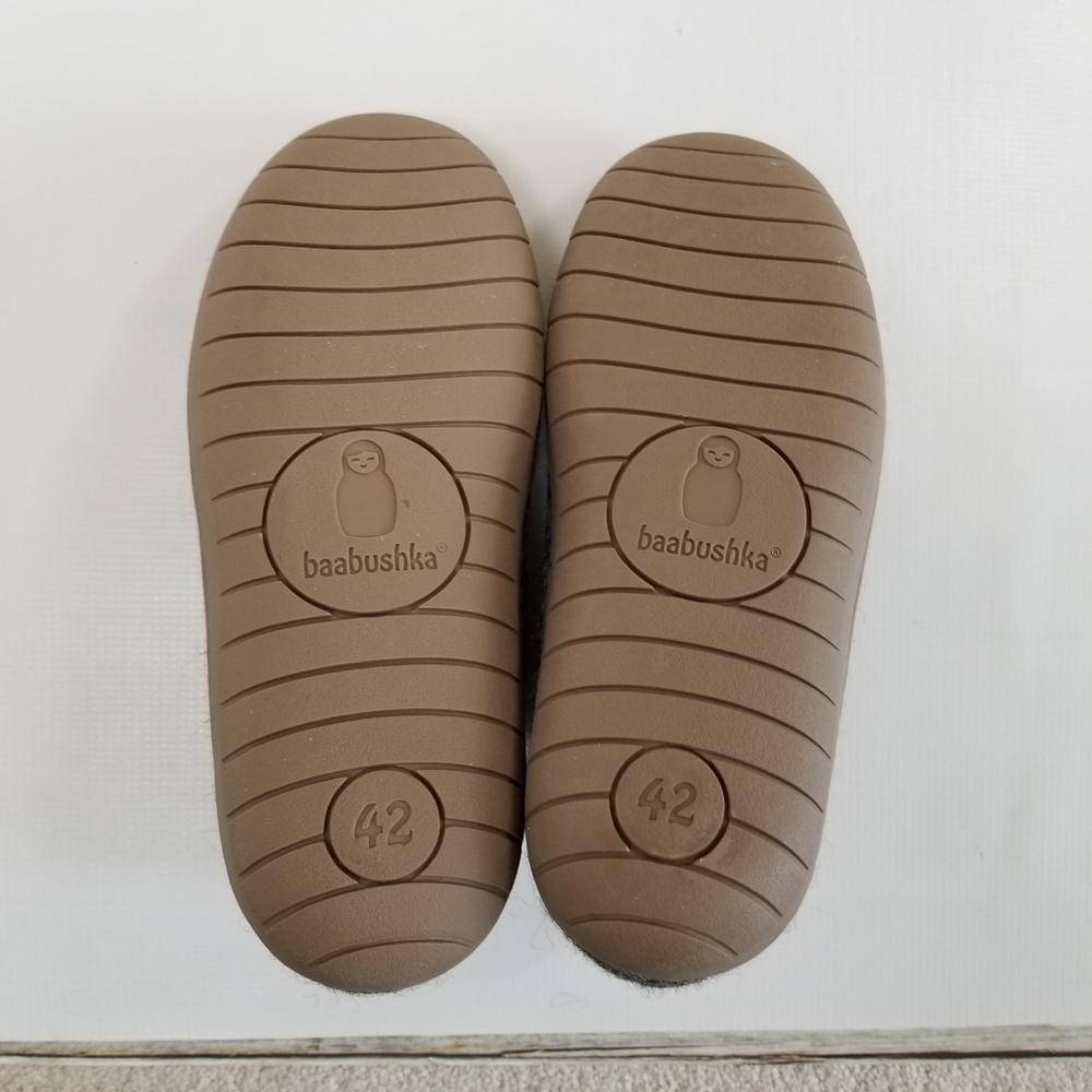 Baabushka Felted Wool Bootie Slippers Indoor Outdoor Size 10.5 Women Near New - Picture 9 of 10